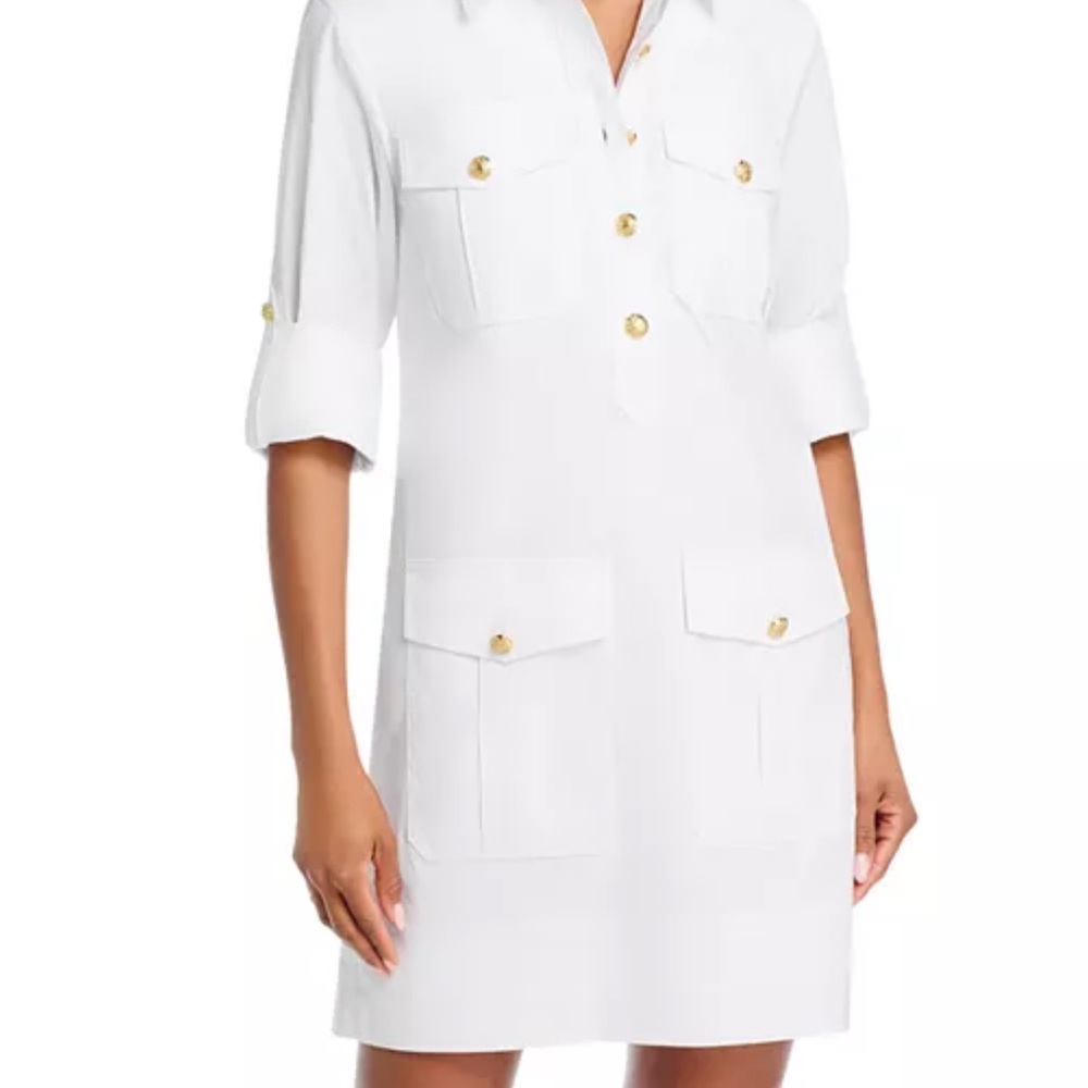 Veronica Beard Saude White Button-Down, NWT